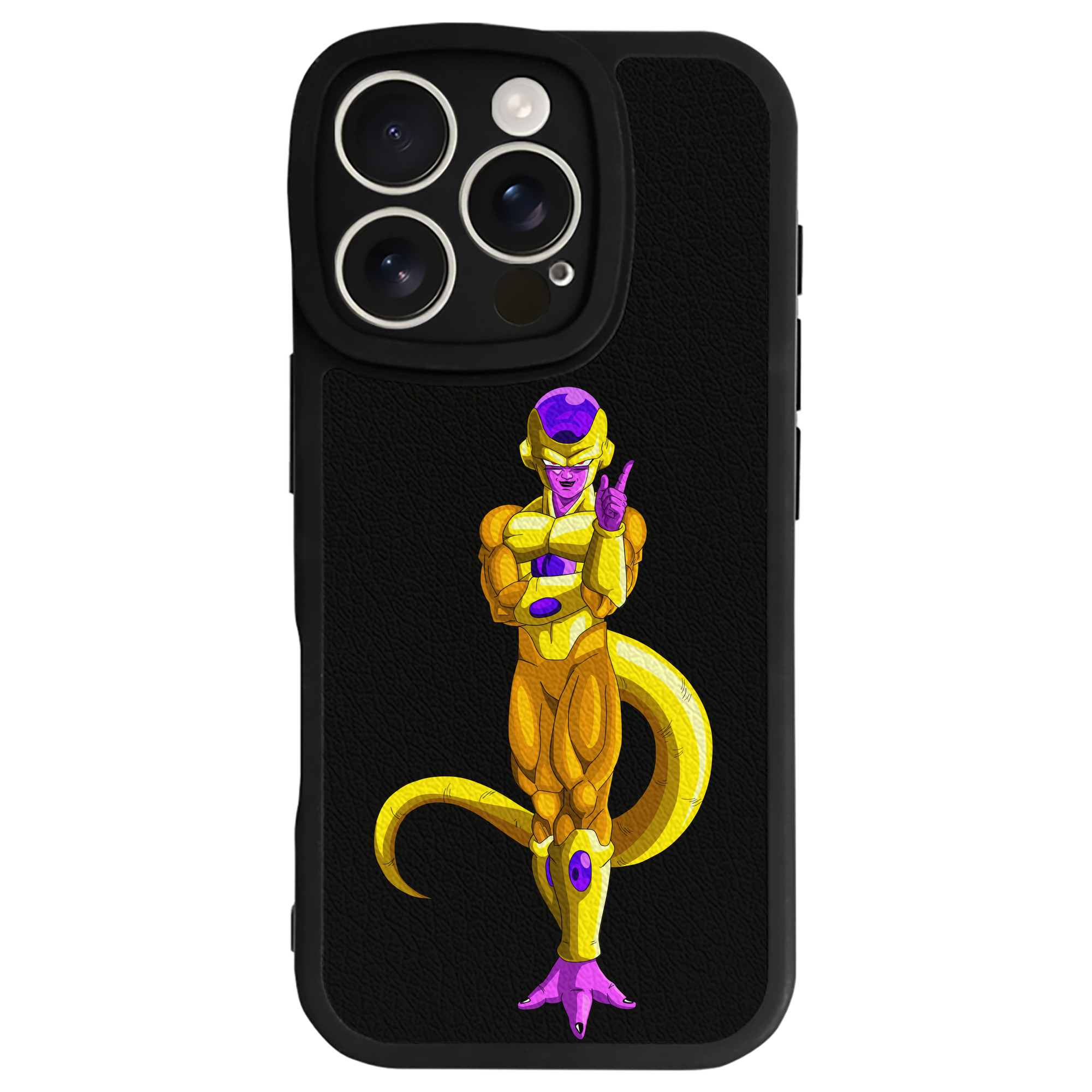 （画像用） ドラゴンボール フリーザ DRAGON BALL Frieza 【iPhone 16シリーズ対応】シリコンスマホケース（レザー調） 材質：シリコン